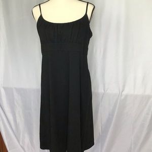 Loft Cotton dress with pleated front